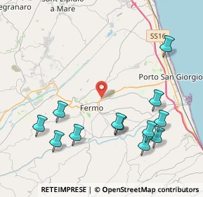 Mappa Via Francesco Cilea, 63900 Fermo FM, Italia (4.85083)