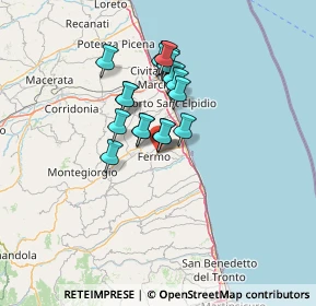 Mappa Via Francesco Cilea, 63900 Fermo FM, Italia (10.38421)