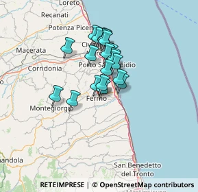 Mappa Via Francesco Cilea, 63900 Fermo FM, Italia (9.7625)