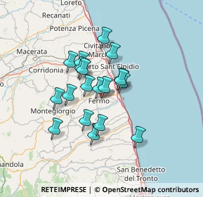 Mappa Via Francesco Cilea, 63900 Fermo FM, Italia (10.54842)