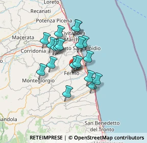Mappa Via Francesco Cilea, 63900 Fermo FM, Italia (10.356)