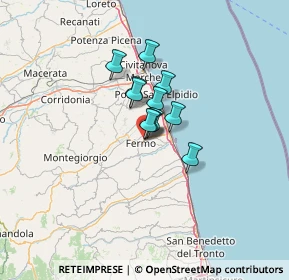 Mappa Via Francesco Cilea, 63900 Fermo FM, Italia (7.09091)