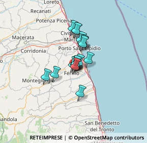 Mappa Via Francesco Cilea, 63900 Fermo FM, Italia (7.70059)