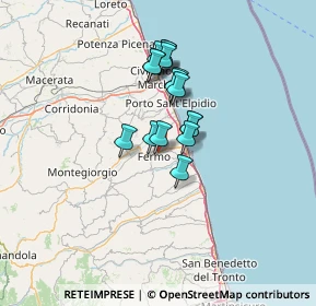 Mappa Via Francesco Cilea, 63900 Fermo FM, Italia (9.85188)