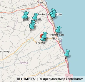 Mappa Via Francesco Cilea, 63900 Fermo FM, Italia (6.91083)