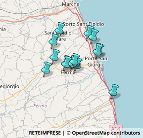 Mappa Via Francesco Cilea, 63900 Fermo FM, Italia (4.82786)