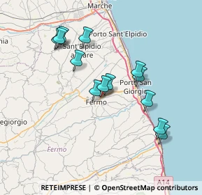 Mappa Via Francesco Cilea, 63900 Fermo FM, Italia (6.92692)