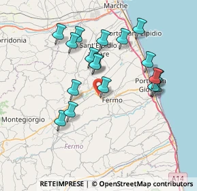 Mappa Contrada Molini di Fermo, 63900 Fermo FM, Italia (7.23778)