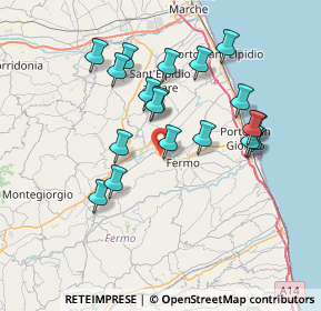 Mappa Contrada Molini di Fermo, 63900 Molini di Tenna FM, Italia (7.05421)