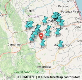 Mappa Contrada Regnano, 62029 Tolentino MC, Italia (11.72263)