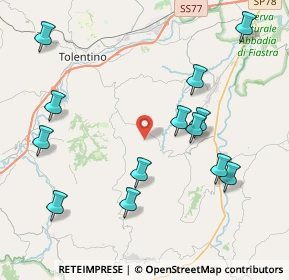 Mappa Contrada Regnano, 62029 Tolentino MC, Italia (4.73154)