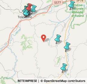 Mappa Contrada Regnano, 62029 Tolentino MC, Italia (5.69)
