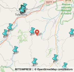 Mappa Contrada Regnano, 62029 Tolentino MC, Italia (6.245)