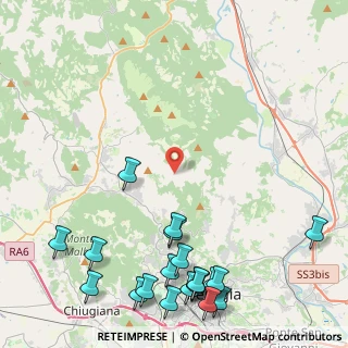 Mappa Strada della Forcella, 06131 Badioli PG, Italia (6.4765)