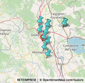 Mappa Via Federico Pascucci, 53049 Torrita di Siena SI, Italia (9.57091)