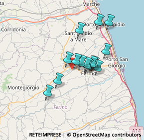 Mappa Via della Costituente, 63900 Fermo FM, Italia (5.34571)