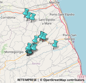 Mappa Via della Costituente, 63900 Fermo FM, Italia (6.18188)