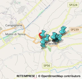 Mappa Via Forlanini Carlo, 63900 Fermo FM, Italia (1.15133)