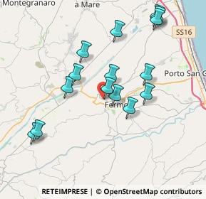 Mappa Via Giuseppe Speranza, 63900 Fermo FM, Italia (3.86333)