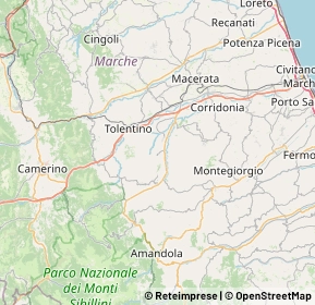 Mappa 62020 Colmurano MC, Italia (9.9775)