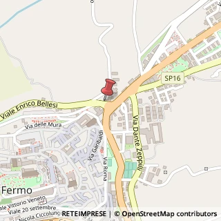 Mappa Via Enrico Bellesi, 66, 63900 Fermo, Fermo (Marche)