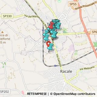 Mappa Via Raffaello Sanzio, 73055 Taviano LE, Italia (0.717)