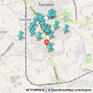 Mappa Via Luigi Pirandello, 73057 Taviano LE, Italia (0.4655)