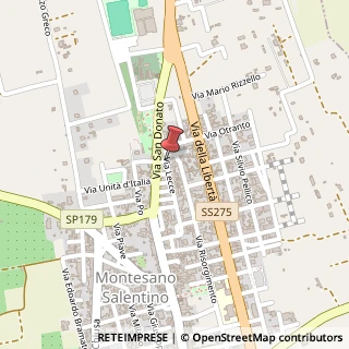 Mappa Via Lecce, 92, 73030 Montesano Salentino LE, Italia, 73030 Montesano Salentino, Lecce (Puglia)