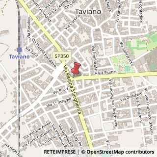 Mappa Via Regina Elena, 4, 73057 Taviano, Lecce (Puglia)