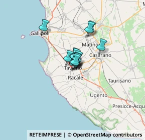 Mappa Via Camillo Benso Conte di Cavour, 73057 Taviano LE, Italia (3.20846)