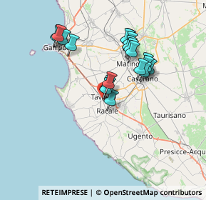 Mappa Via Camillo Benso Conte di Cavour, 73057 Taviano LE, Italia (7.143)