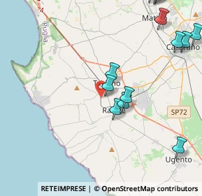 Mappa Via Belgio, 73057 Taviano LE, Italia (5.69)