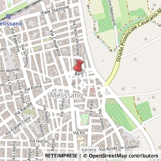 Mappa Via Venezia, 16, 73040 Melissano, Lecce (Puglia)