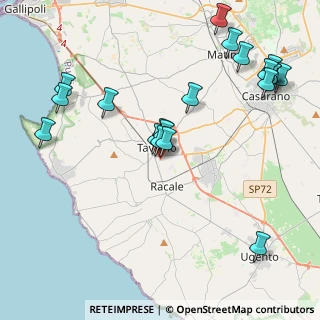 Mappa Via Martiri Del Risorgimento, 73057 Taviano LE, Italia (5.19)