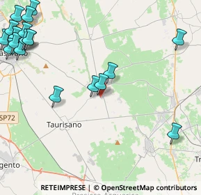 Mappa Via Ruggeri, 73049 Ruffano LE, Italia (6.9085)