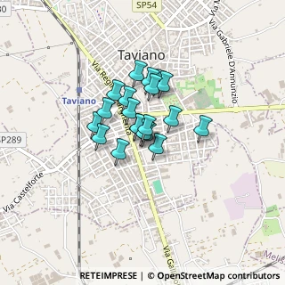 Mappa Via Antonio Fogazzaro, 73057 Taviano LE, Italia (0.2675)
