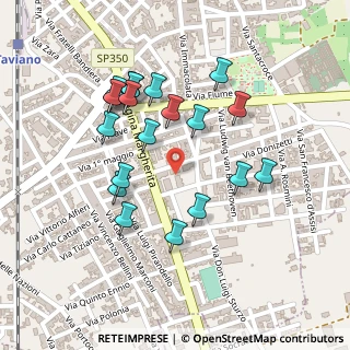 Mappa Via Antonio Fogazzaro, 73057 Taviano LE, Italia (0.2435)