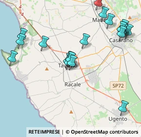 Mappa Via Santa Croce, 73057 Taviano LE, Italia (5.04)