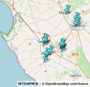 Mappa Via Santa Croce, 73057 Taviano LE, Italia (3.51714)