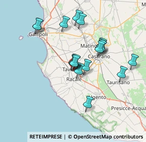 Mappa Via Santa Croce, 73057 Taviano LE, Italia (6.74778)