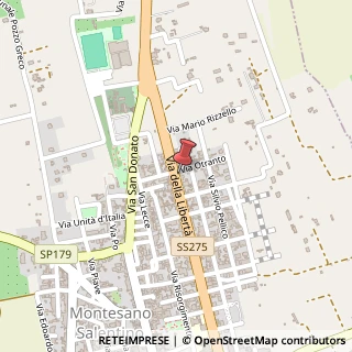Mappa Via della Libertà, 17, 73030 Montesano Salentino, Lecce (Puglia)