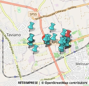 Mappa SP 68 Km1, 73057 Taviano LE, Italia (0.74074)