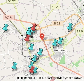 Mappa SP 68 Km1, 73057 Taviano LE, Italia (2.4885)