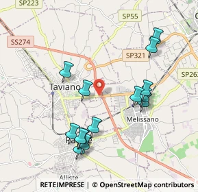 Mappa SP 68 Km1, 73057 Taviano LE, Italia (2.15214)