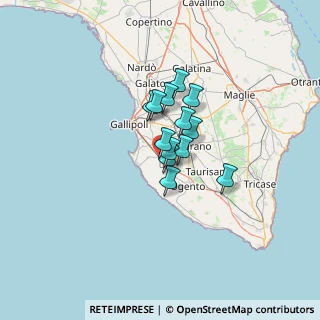 Mappa Via Martino Manzo, 73057 Taviano LE, Italia (8.06846)