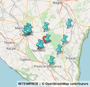 Mappa Via Padre Bernardo, 73049 Ruffano LE, Italia (6.16)