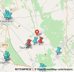 Mappa Via Padre Bernardo, 73049 Ruffano LE, Italia (6.60769)