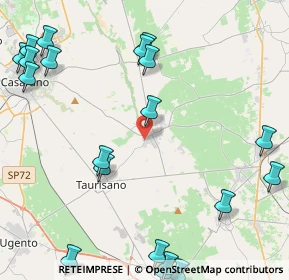 Mappa Via Padre Bernardo, 73049 Ruffano LE, Italia (6.5645)