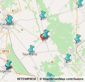 Mappa Via Padre Bernardo, 73049 Ruffano LE, Italia (6.53714)