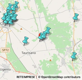 Mappa Via Padre Bernardo, 73049 Ruffano LE, Italia (6.497)